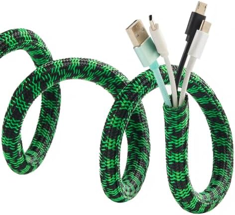 Cable Sleeve 1/4 Inch x 100FT Self-Wrapping Wire Loom
