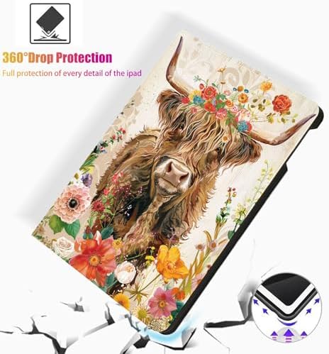 for Samsung Galaxy Tab A7 Lite 2021 Model T220/T225/T227 Tablet Case,Auto Wake/Sleep,Adjustable Stand Protective Cover - Plum Blossom