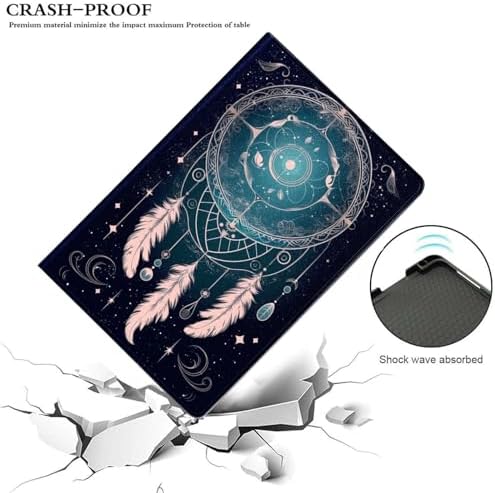 for Samsung Galaxy Tab A 8.4 Tablet Case SM-T307,Premium Leather Folio Stand Auto Wake/Sleep,Multiple Viewing Stand,Dream Catcher