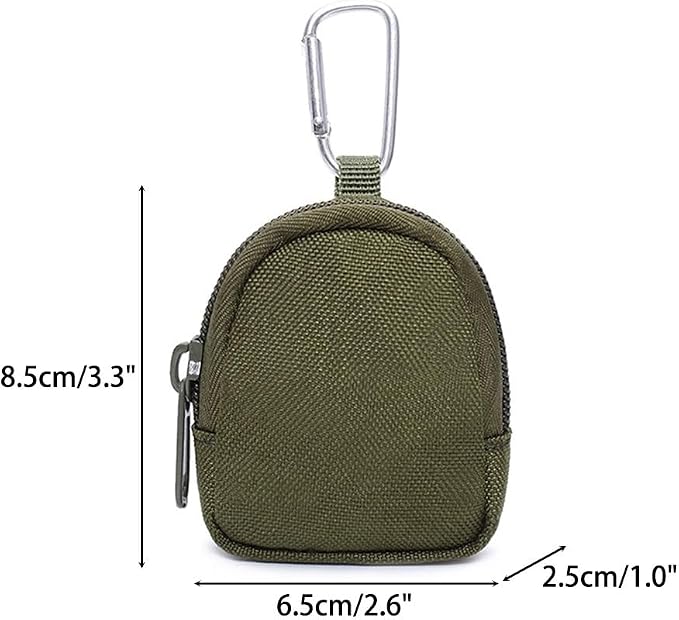 MiOYOOW Dog Treat Bag, Mini Pet Training Snack Bag EDC Coin Purse for Dog Treats Whistles Keys Headphones (3.3 * 2.6 * 1.0")
