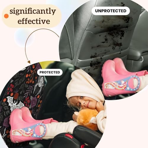 Car Seats Back Protector 2 PCS - Bat Spider | with 3 Storage Pockets, Shield Seats From Dirt, Mud Scratches, Fits Cars SUVs Trucks and Jeeps