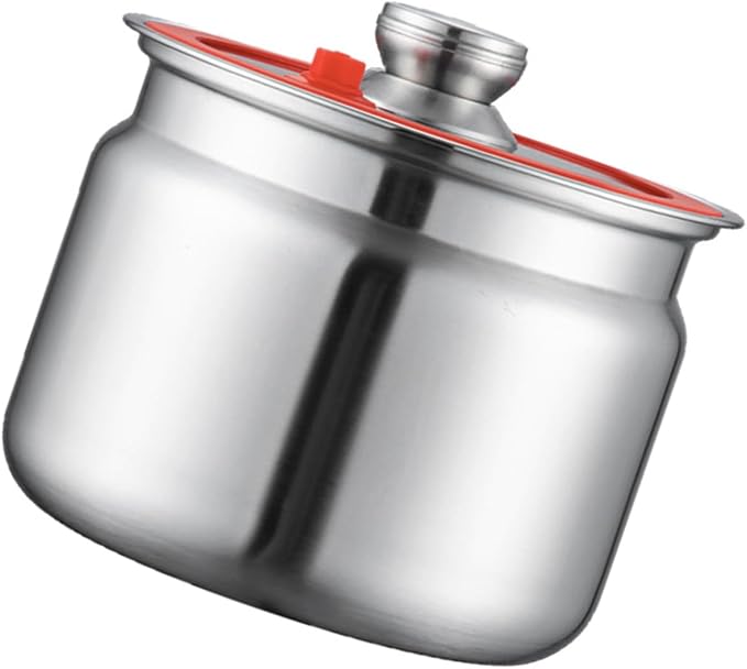 Sturdy Stainless Steel Kitchen Storage Jars with Clip Airtights Seal for Preserving Rice Flour Coffee Dry Goods Airtights Container with Clip