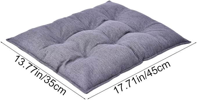 Chew Proof Dog Bed for Crate, Indestructible Durable Kennel Mat with Reinforced Corners, Large Washable Chew Resistant Pet Pad for Small Chewers (Gray, 17"×13")