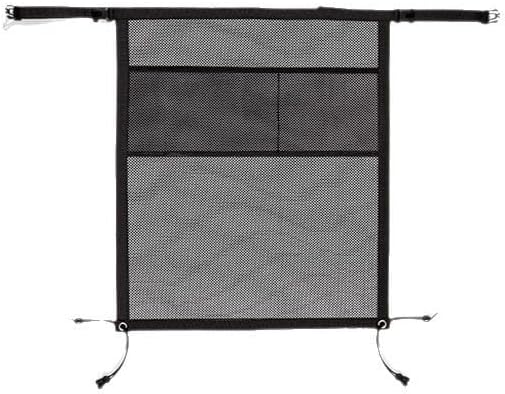 Dog Car Barrier, 27.2 x 22.0 in Dog Car Net Barrier with Dual Layer Mesh Organizer Pockets, Pet Divider for Backseat Safety, Scratchproof Design, Universal Fit for Most Cars SUVs Trucks