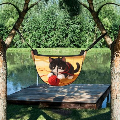 Cat Yarn Ball Car Seat Organizer-Backseat Storage Bag for Travel | Waterproof Durable. Holds Snacks Gear Essentials. Fits Most Cars.