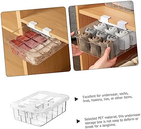 Pet Material 15 Grids Underwear Storage Box Sock Organizer for Closet Wall Mount