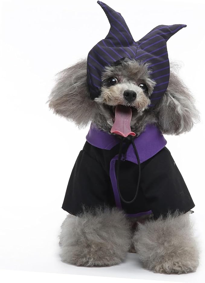 Wear-Resistant Witch Puppy Clothes Dog Halloween Costume Comfortable Pet Cosplay Outfit for Dogs and Cats Stylish Halloween Party Apparel to Make Pets Stand