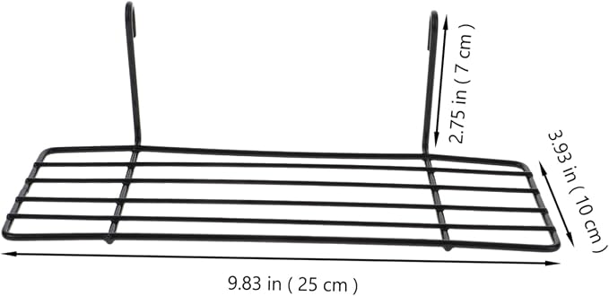 Hemobllo 3pcs Iron Frame Shelf for Pet Parrots Hanging Perch Stand Easy Wall Installation Multi-functional Display for Plants and Bird Accessories Black