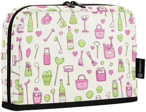Pink and Green Golf Themed Cute Pencil Case for Kids Girls Boys | Large Pencil Pouch Pen Bag Holder with Big Capacity