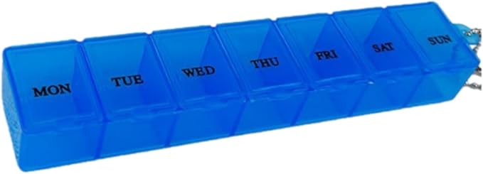 Pill Organizer 7-Day Weekly Pill Organizer | Portable Medicine, Daily Pill Cases for Pills/Vitamin/Fish Oil/Supplements