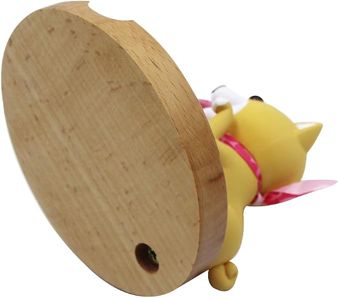 Cute Dog Cell Phone Holder Stand Wooden Smartphone Desk Holder for Mobile Phones Animal Phone Stand Desk Ornament