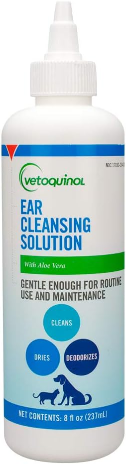 Vetoquinol Ear Cleansing Solution for Dogs and Cats - 8oz