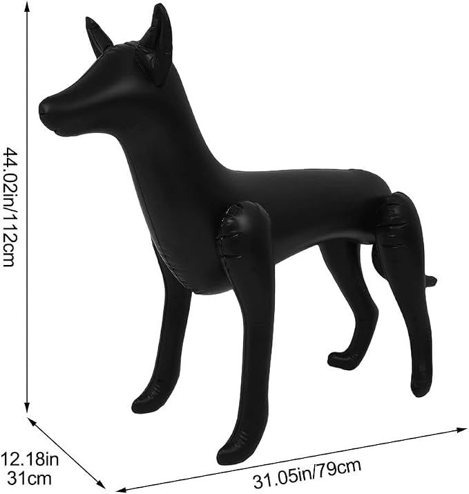 Inflatable Pet Clothing Model Mannequin Display Stand, Inflatable Dog Clothes Rack Display for Animal Outfits Decorations