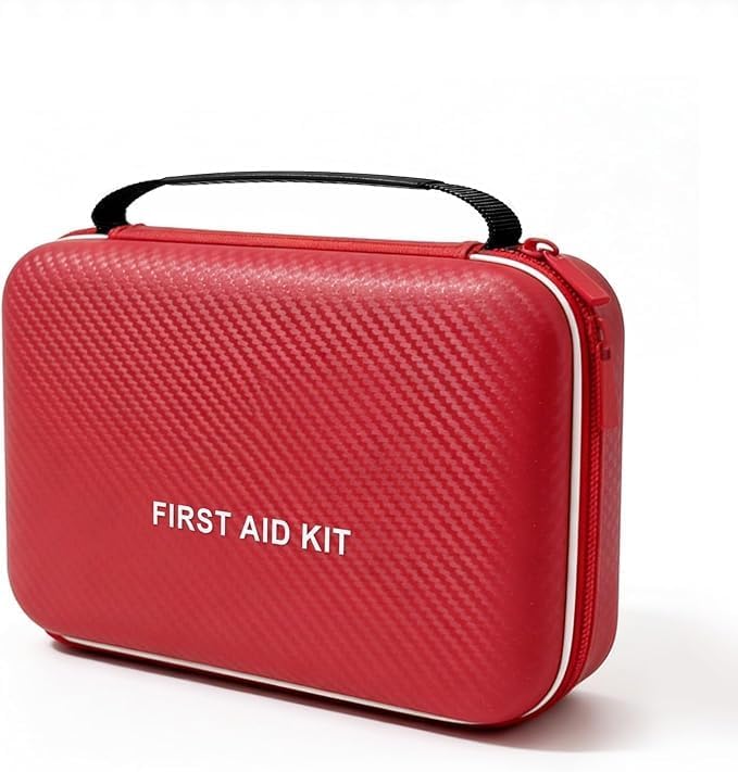 First Aid Kit - Smart Compartments Medical Kit with EVA Hard Shell, Large Capacity for Various Emergency Supplies, Emergency Kit for Home, Car, Travel, Businesses, Camping, Hiking, Outdoor Emergencies