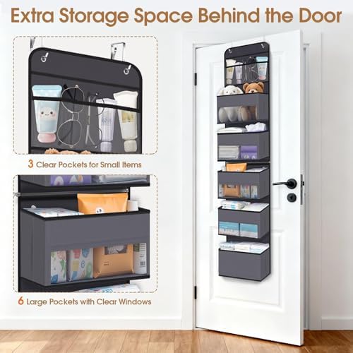 Over The Door Organizer Storage behind Door Hanging Organizer for Nursery