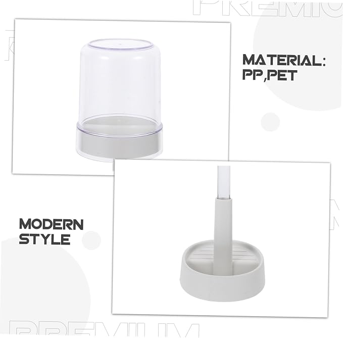 BESTYASH Toothbrush Holder with Lid Slots Toothpaste Storage Rack for Electric Toothbrushes Portable Modern Design Organized Clean Counter for Boys and Girls Adults