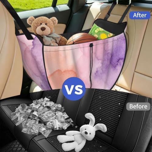 Abstract Watercolor Car Seat Organizer-Backseat Storage Bag for Travel