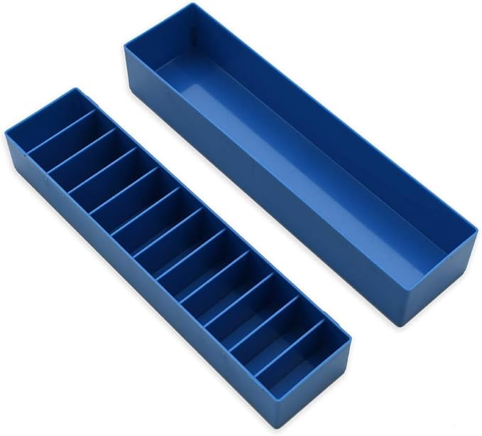 3 Pack Blue BarberMate Blade Caddy with Detachable Lid