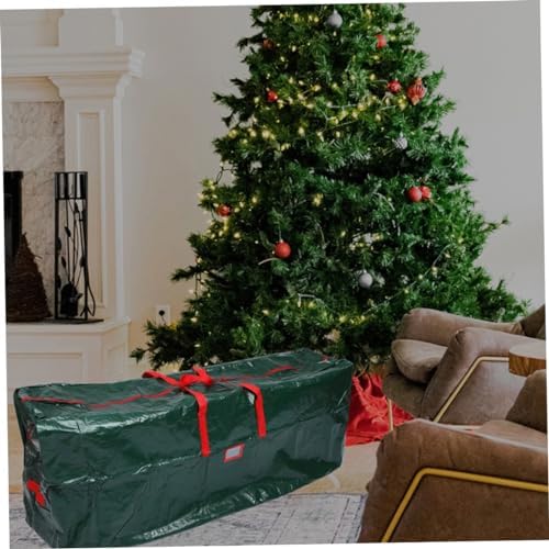 Kisangel Christmas Tree Storage Bag Large Capacity Holiday Tree Pouch for Safe Storage Oxford Material for Seasonal Decorations
