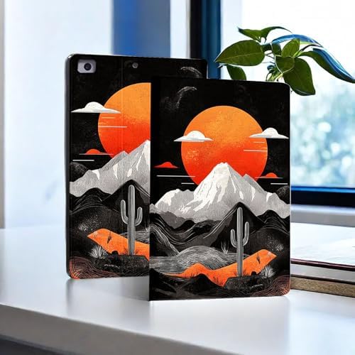 for Microsoft Surface Pro 8-13" 2021 Tablet Case,Auto Wake/Sleep,Adjustable Stand Protective Cover - Sunset Mountain Art