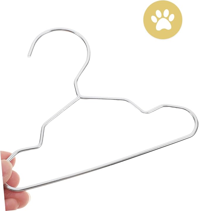 Luxshiny 10pcs Pet Hanger Steel Clothing Rack for Dogs Cats Space-saving Garment Drying for Pet Apparel Stylish Finish