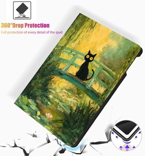 for Samsung Galaxy Tab S8/S7 2022/2020 11 Inch Model X700/X706/T870/T875/T878 Tablet Case,Auto Wake/Sleep,Adjustable Stand Protective Cover - Dreamy Heart Watercolor