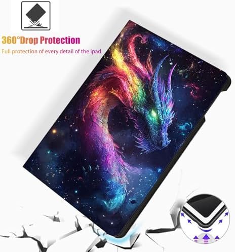 for Microsoft Surface Go 4/3/2/1-10.5" 2021 Tablet Case,Auto Wake/Sleep,Adjustable Stand Protective Cover - Cute Dragon