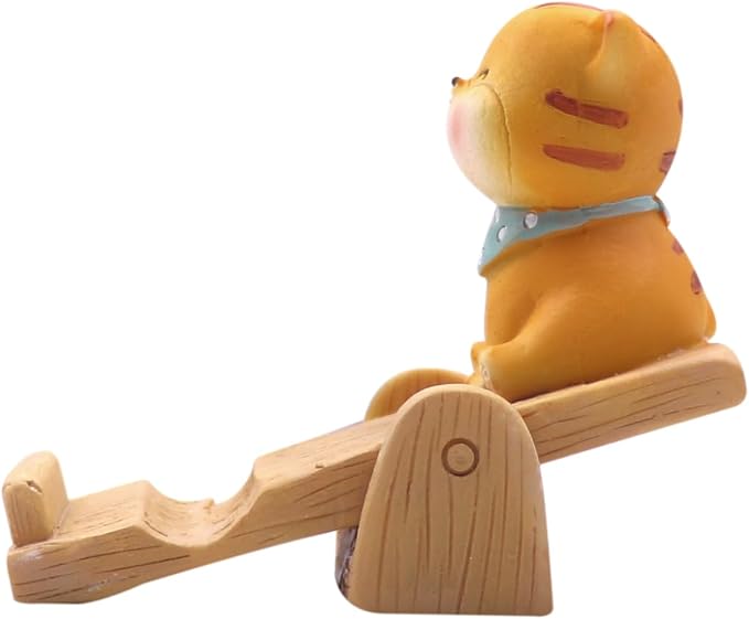 Cute Cat Cellphone Stand Holder Cartoon Smartphone Desk Holder for All Mobile Phones Animal Phone Stand Desk Ornament - Compatible with All Brands