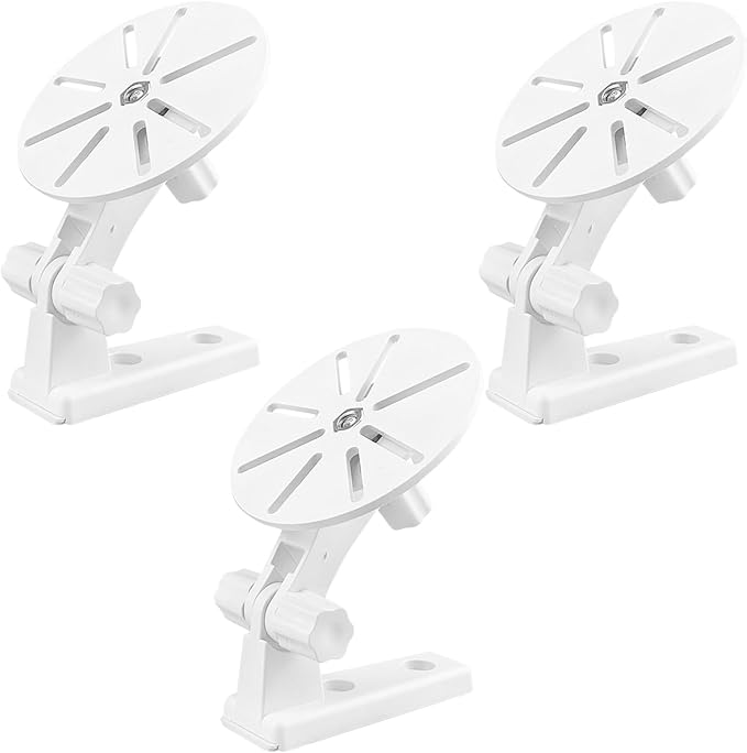 Toddmomy 3pcs Wall Mount Camera Holder - Baby Monitor Mount - Self-Adhesive Floating Shelf for Security Cameras and Small Devices No Drilling