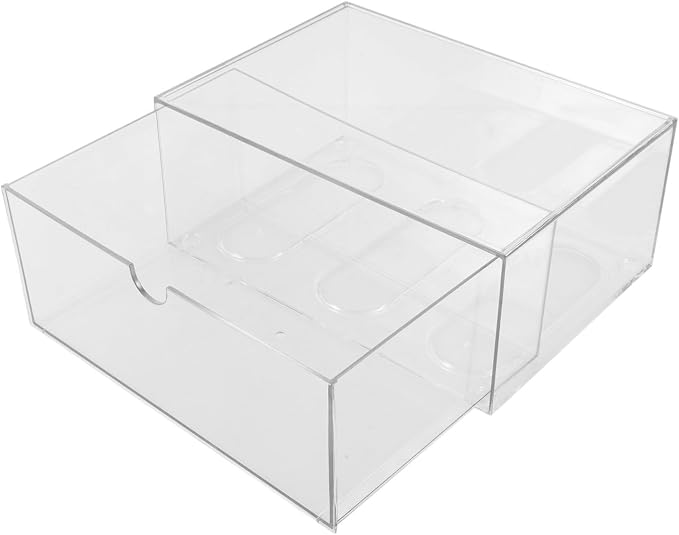 Portable Desktop Drawer Organizer Box with Pet Material, Simple Appearance, Organizes Items and Keeps Tidy for Office and Bathroom Use