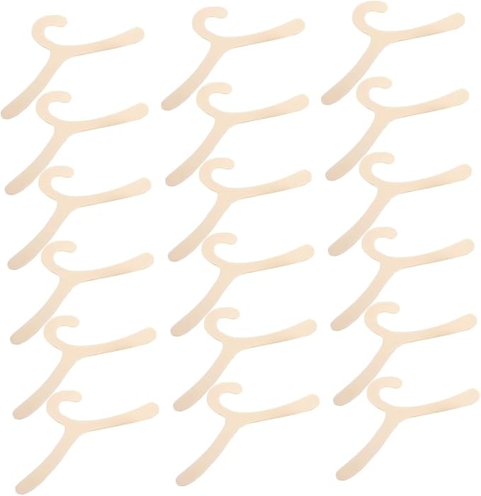 HEMOTON 20pcs Pet Clothes Hangers Rack Dog and Cat Organizers Plastic Space-Saving Rack for Pet Apparel Puppy Decor