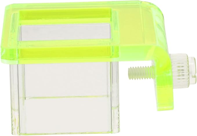 Alasum Mini Fluorescent Clip for Aquarium 3x3cm Tube Holder 4-8mm Glass Wall Mounted Feeding Tool for Small Fish Betta Tank Supplies