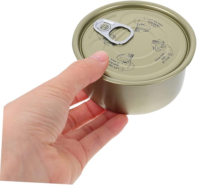 12Pcs Food Grade Tinplate Self Seal Storage Tins for Cookies Cakes and Pet Food Durable and Lightweight Holiday Favor Containers for Parties and Decoration