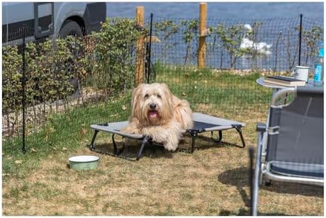 Trixie Portable Pet Fence, Mesh Dog Playpen, Ideal Outdoor Camping Fence, Lightweight Easy to Transport