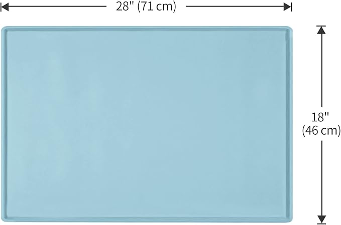 Silicone Dog Food Mat Waterproof Pet Feeding Tray for Medium and Large Dogs