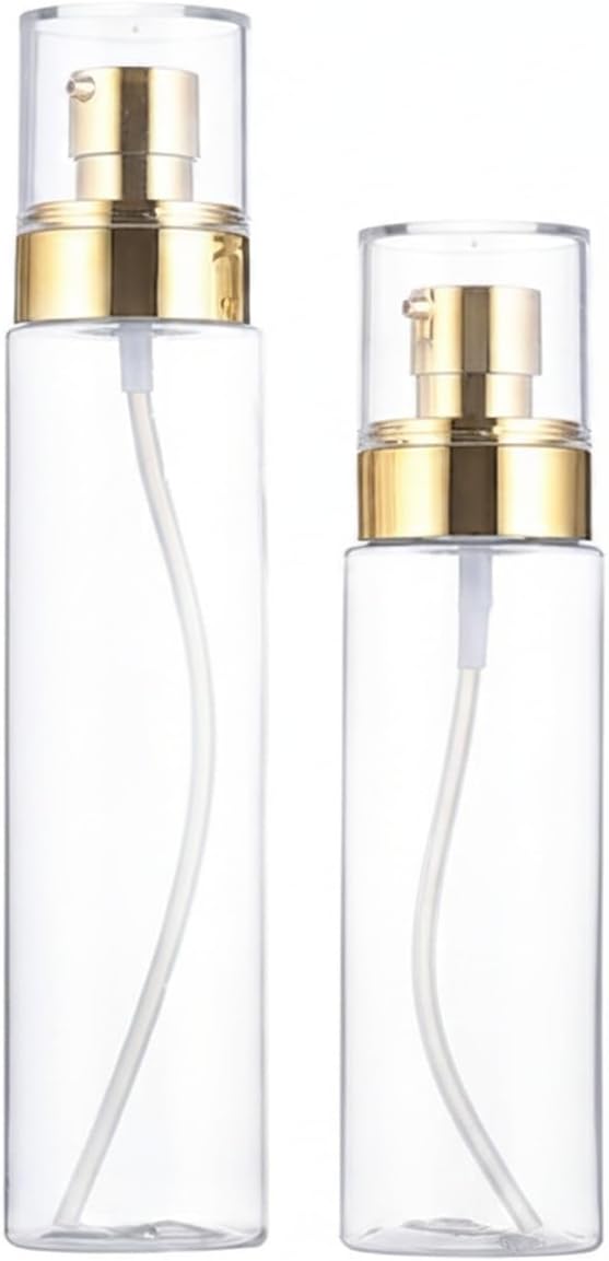 Multipurpose 1 fl oz PET Pump Dispenser for Serums, Lotions, and Travel Toiletries - Clear Flat Shoulder Bottle