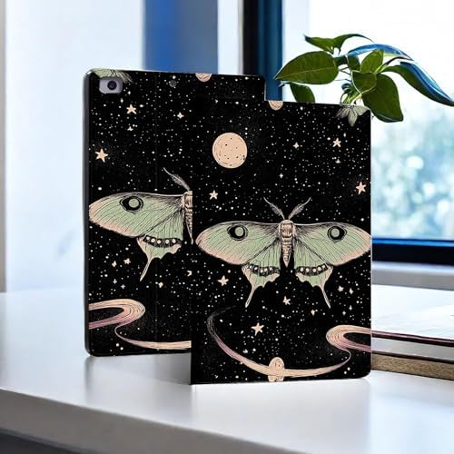 for Microsoft Surface Pro 8-13" 2021 Tablet Case,Auto Wake/Sleep,Adjustable Stand Protective Cover - Starry Sky Moth