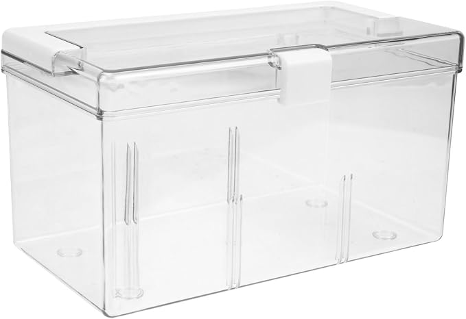 Portable First Aid Box Organizer with Handle PET Storage Case | Lightweight Multi Function Design, Travel and Camping Use, Body, Empty Kit Organizer