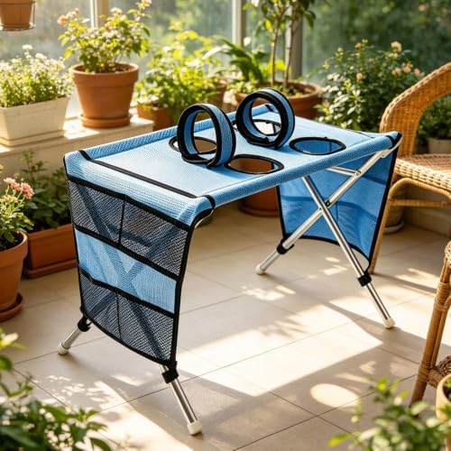 Pet Grooming Hammock Stable - Dogs with Stand 8-Hole Breathable Mesh Shower | Pet Accessories, Pet Grooming Hammock Stable, Dogs with Stand 8-Hole Breathable Mesh Shower , Safe and Reliable, for B