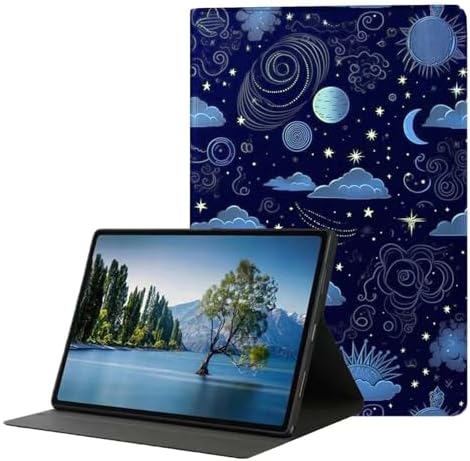 for Samsung Galaxy Tab A 8.0 2019(SM-T290/T295) Tablet Case,Premium Leather Folio Stand Auto Wake/Sleep,Multiple Viewing Stand,Night Sky Nebula
