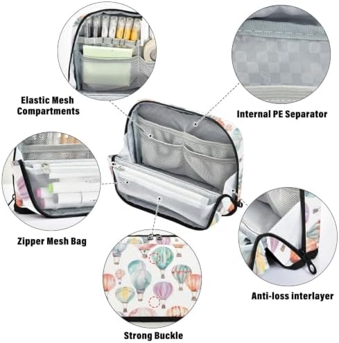 Hot Air Balloon Pencil Case for Kids Girls Boys | Large Pencil Pouch Pen Bag Holder with Big Capacity