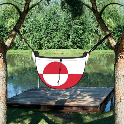 Greenland Flag Car Seat Organizer-Backseat Storage Bag for Travel | Waterproof Durable. Holds Snacks Gear Essentials. Fits Most Cars.