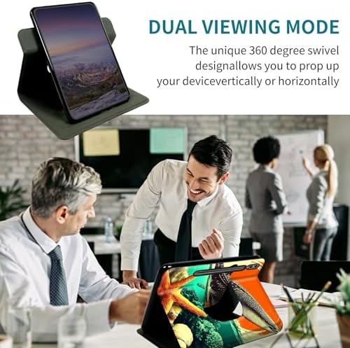 Case for Samsung Galaxy Tab S9 11"/S9 FE 2023/S10 FE/S10 Lite 10.9" 2025, 360 Degree Rotating Stand with Multi-Angle Vertical & Horizontal Viewing Shockproof Shell, Whale Sunset Starfish