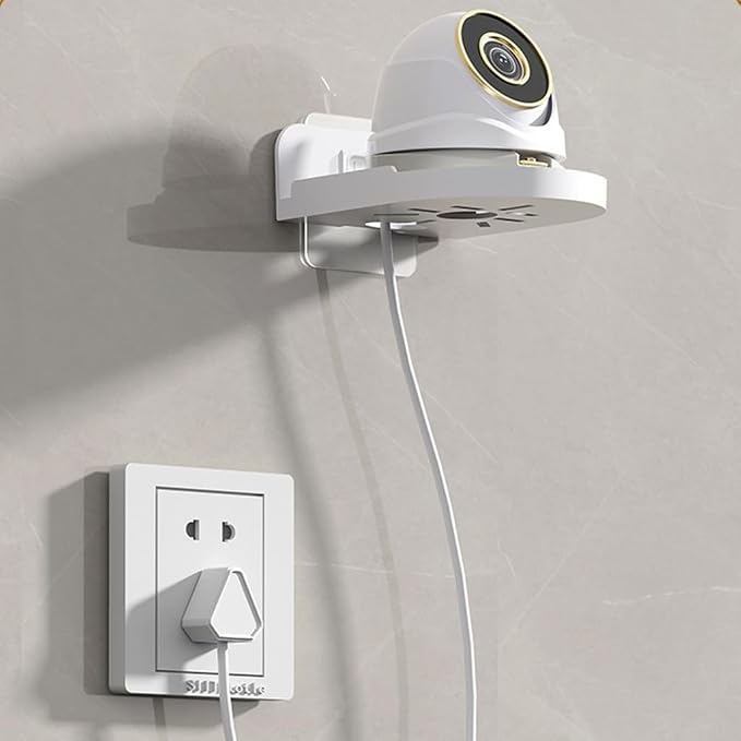 Adhesive Wall Mounted Security Camera Bracket None Drilling Surveillances Camera Holder Shelf for Baby Monitors,Speakers