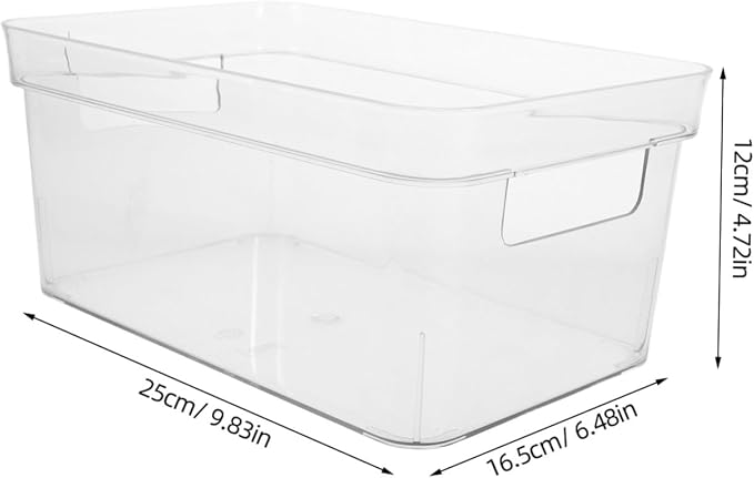 jojofuny Pet Storage Box Handle Multifunctional Organizer for Stationery Makeup and Bathroom Items Portable Small Storage for