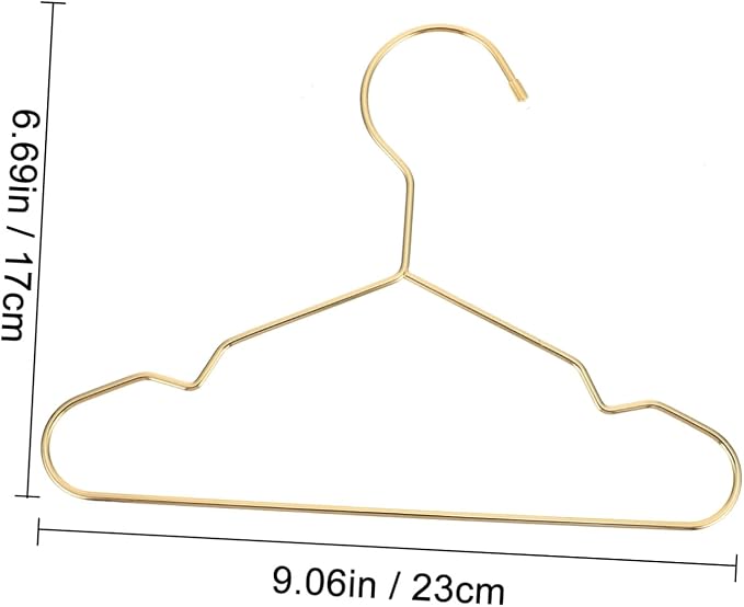 VICASKY 3Pcs Iron Dog Clothes Hangers Compact Pet Apparel Storage for Home Lightweight Pet Garment Organizers Present for Owners