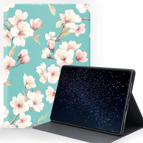 for Samsung Galaxy Tab S10 Ultra 2024/S9 Ultra 2023/S8 Ultra 2022 14.6 Inch Tablet Protective Cover with Adjustable Stand and Magnetic Auto Wake/Sleep,Cherry Blossom