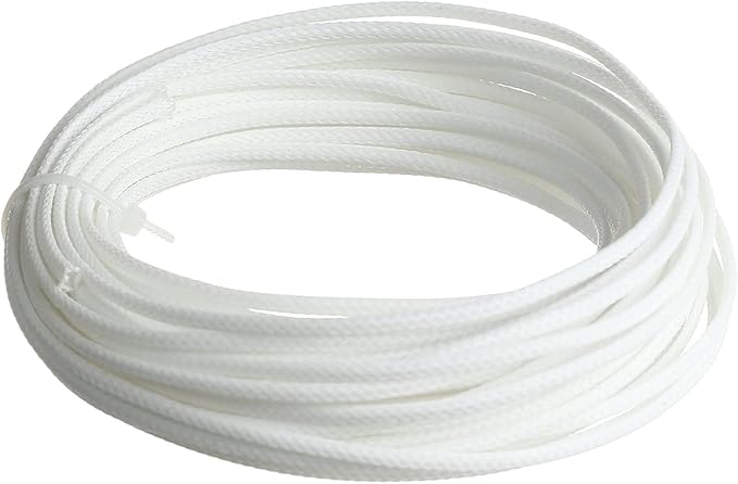 Heyiarbeit 10m/32.8ft PET Expandable Braid Cable Sleeving Flexible Wire Mesh Sleeve White 3mm