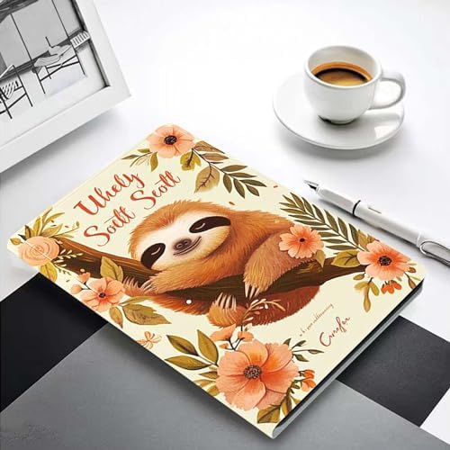 for Samsung Tab A9 Plus/A9+ 10.9 Inch 2023 (SM-X210/X216/X218) Tablet Case,Premium Leather Folio Stand Auto Wake/Sleep,Multiple Viewing Stand,Cute Sloth