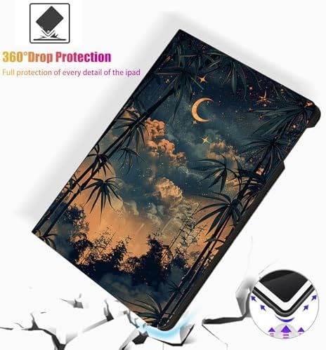 for Microsoft Surface Pro 8-13" 2021 Tablet Case,Auto Wake/Sleep,Adjustable Stand Protective Cover - Starry Bamboo Night